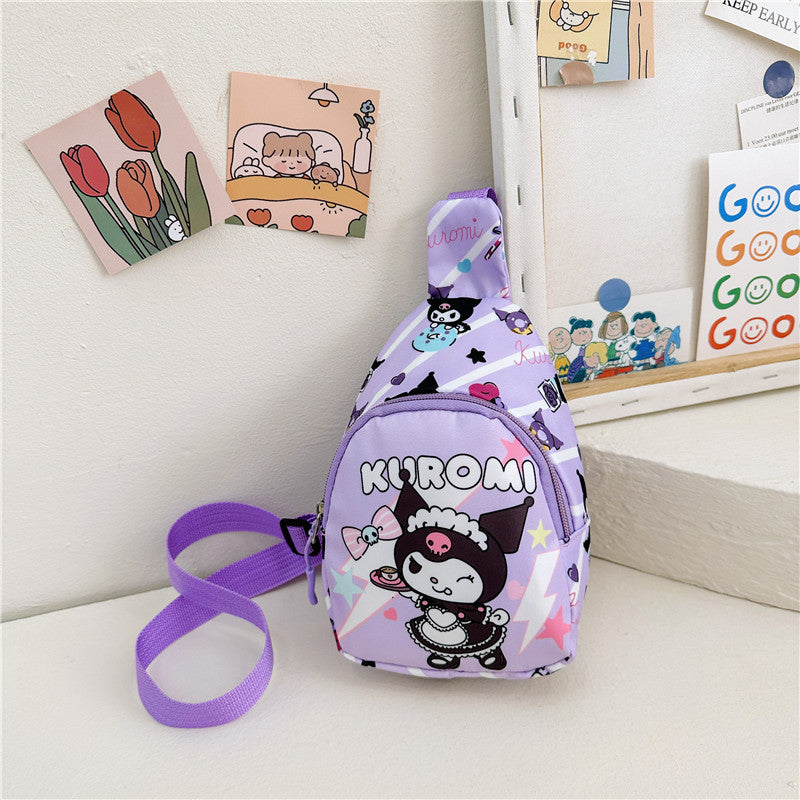 Children's Spring Cartoon Printed Oxford Cloth One Boys Children's Waist Packs