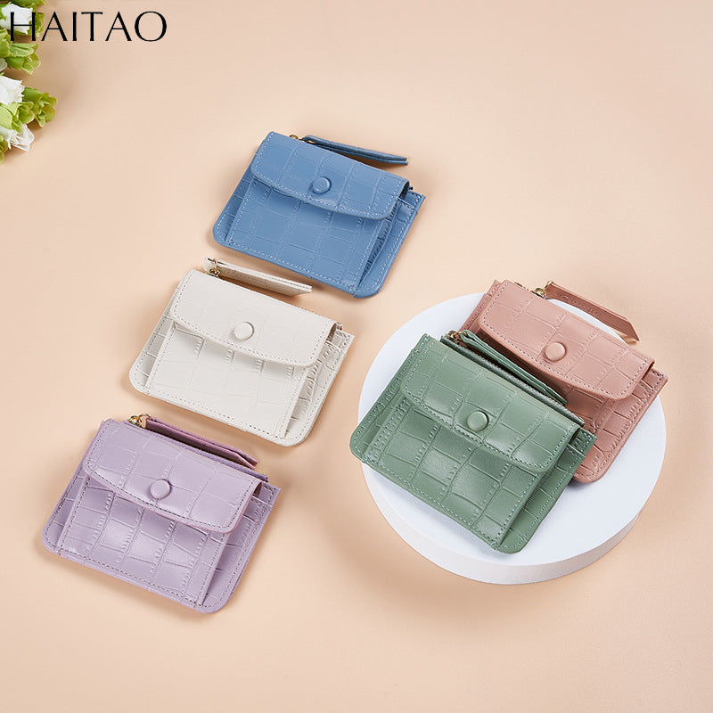 Small Short Thin Storage Multiple Slots Ladies Wallets