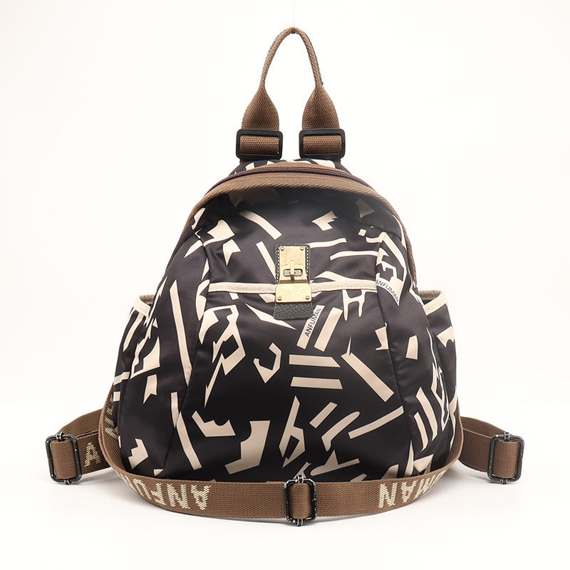 Capacity Ethnic Style Trendy Printed Fashionable Backpacks