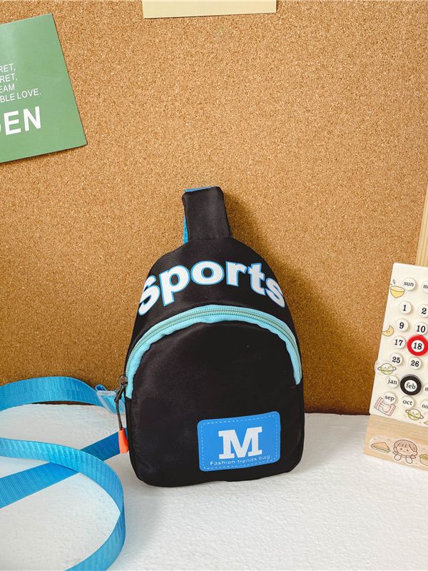 Nouveaux sacs banane en nylon imprimés pour enfants avec lettres d'automne