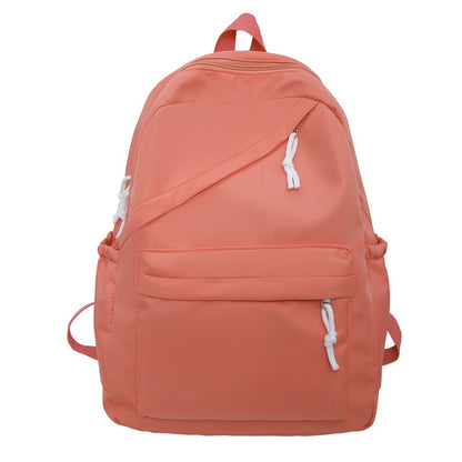 Capacity Fashionable Korean Style Solid Color Backpacks