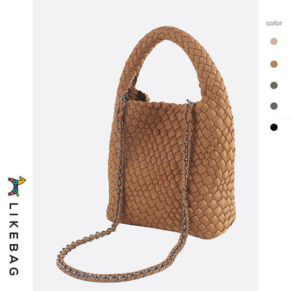 Elastic Fabric Woven Advanced Hand-woven Portable Handbags