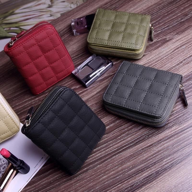 Women's Korean Style Mini Short Zipper Cute Ladies Wallets