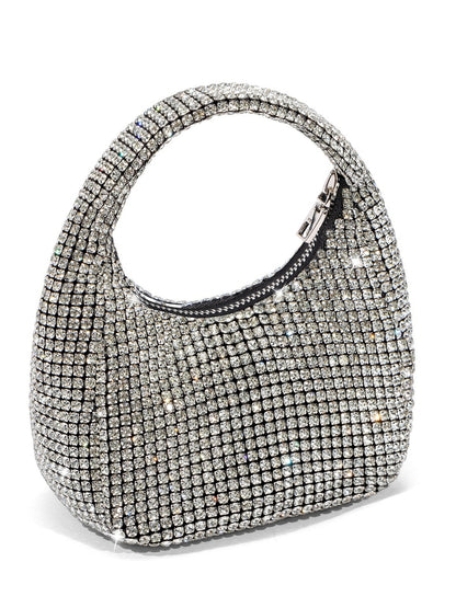 Sacs à main de mariage à la mode en argent avec strass super