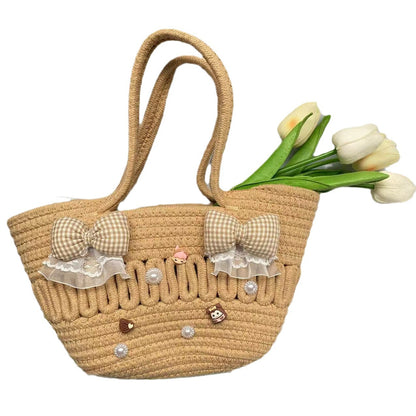 Women's Hand-woven Accessory Fashion Sweet Hand Gift Handbags