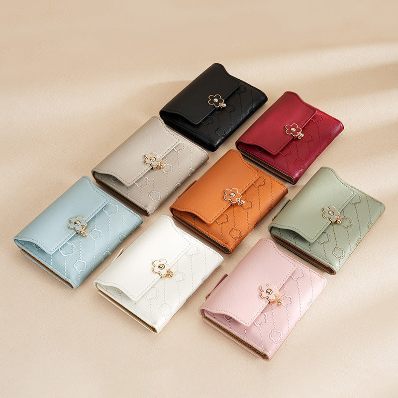 Women's Short Multiple Slots High-grade Fashion Ladies Wallets