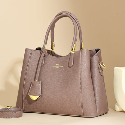 Women's Stylish Mom Fashion Soft Leather Handbags