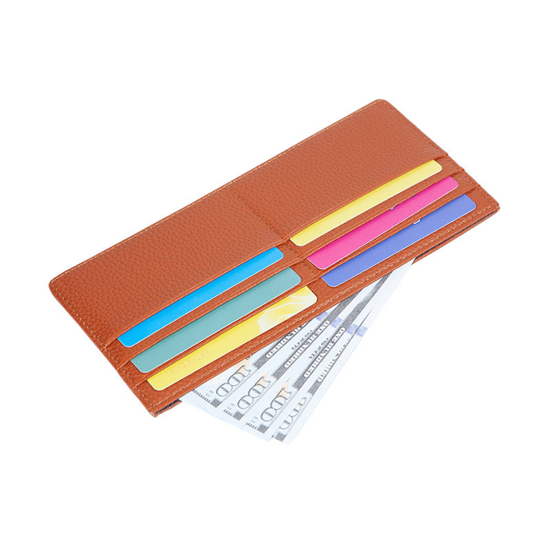 Authentic Leather Tactile Feel Multiple Slots Card Holder