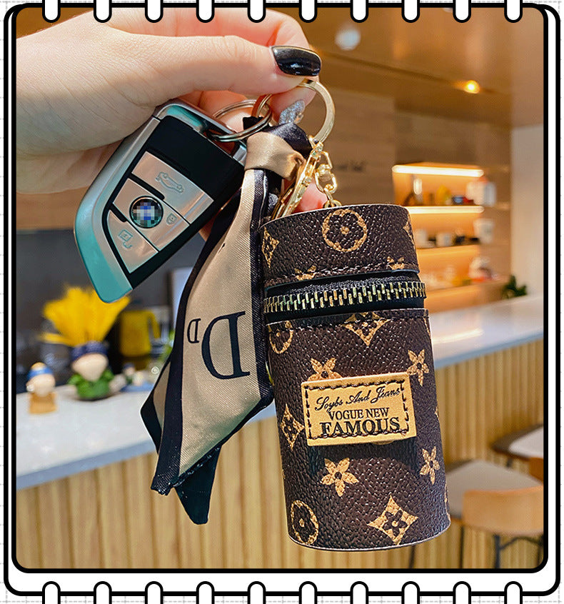 Glamorous Fashion Retro Cylinder Portable Earphone Ladies Wallets