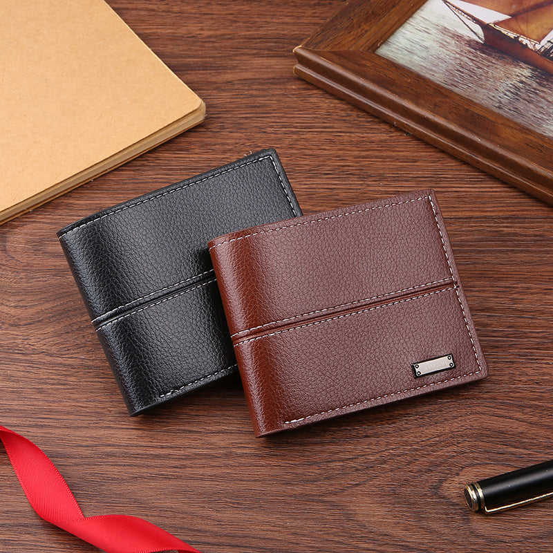 Men's Short Business Simplicity Fashion Soft Leather Men's Wallets