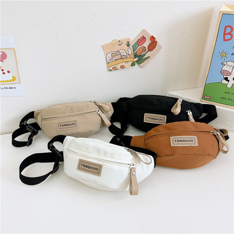 Children's Solid Color Small Going Out Play Children's Waist Packs