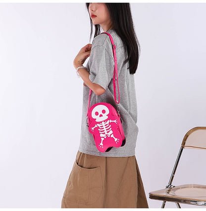 Women's Niche Trendy Funny Cute Ghost Skull Bags