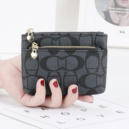 Women's Zipper Clutch Mini Short Small Coin Purses