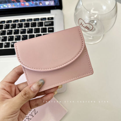 Dopamine Color Matching Korean Solid Simple Ladies Wallets