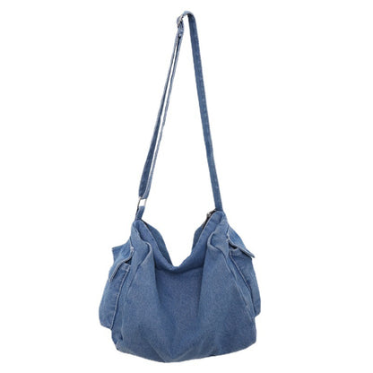 Women's Denim Canvas Fashion Simple Leisure College Shoulder Bags