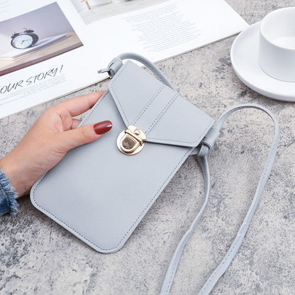 Mobile Touch Screen Hanging Female Mini Phone Bags