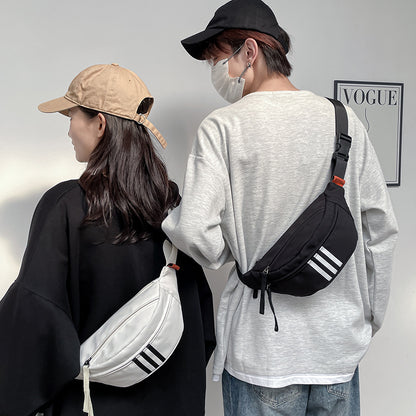 Women's & Men's & Fashion Korean Style College Canvas Waist Packs