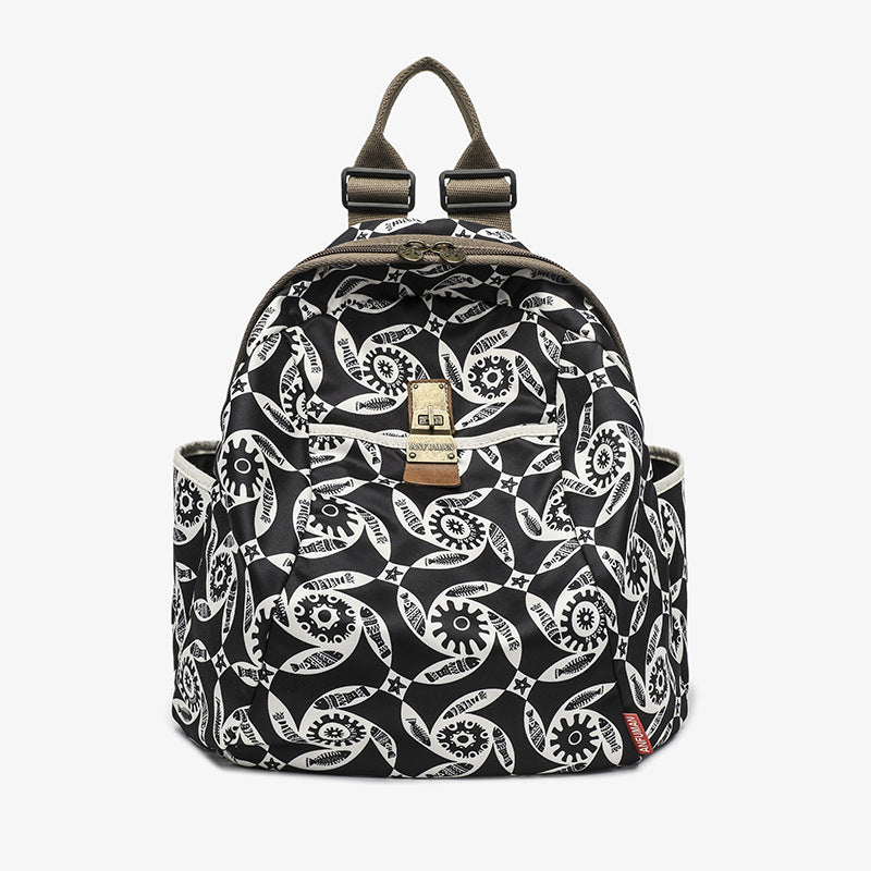 Capacity Ethnic Style Trendy Printed Fashionable Backpacks