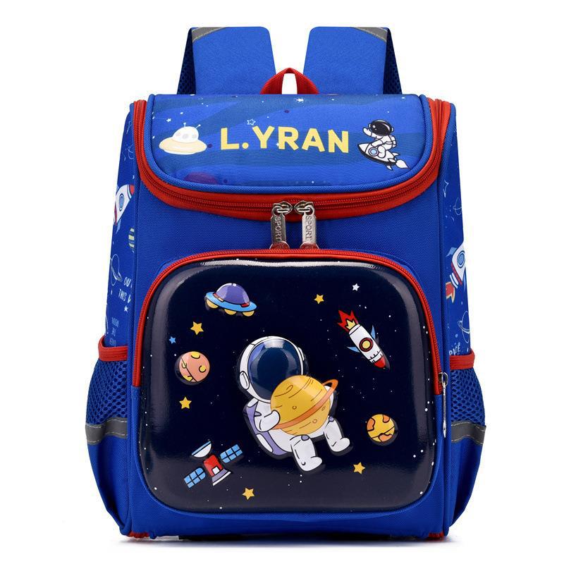 Sacs d'école maternelle tridimensionnels pour garçons, motif sirène astronaute de dessin animé de première classe pour enfants