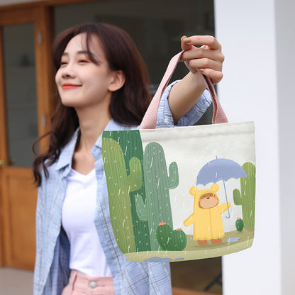 Canvas Female Cartoon Cabs Fashion Korean Handbags