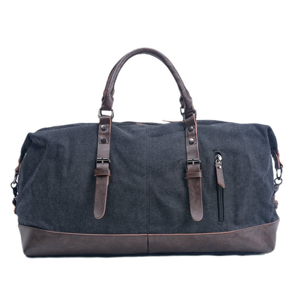 Sacs de voyage portables en toile pour hommes avec similicuir