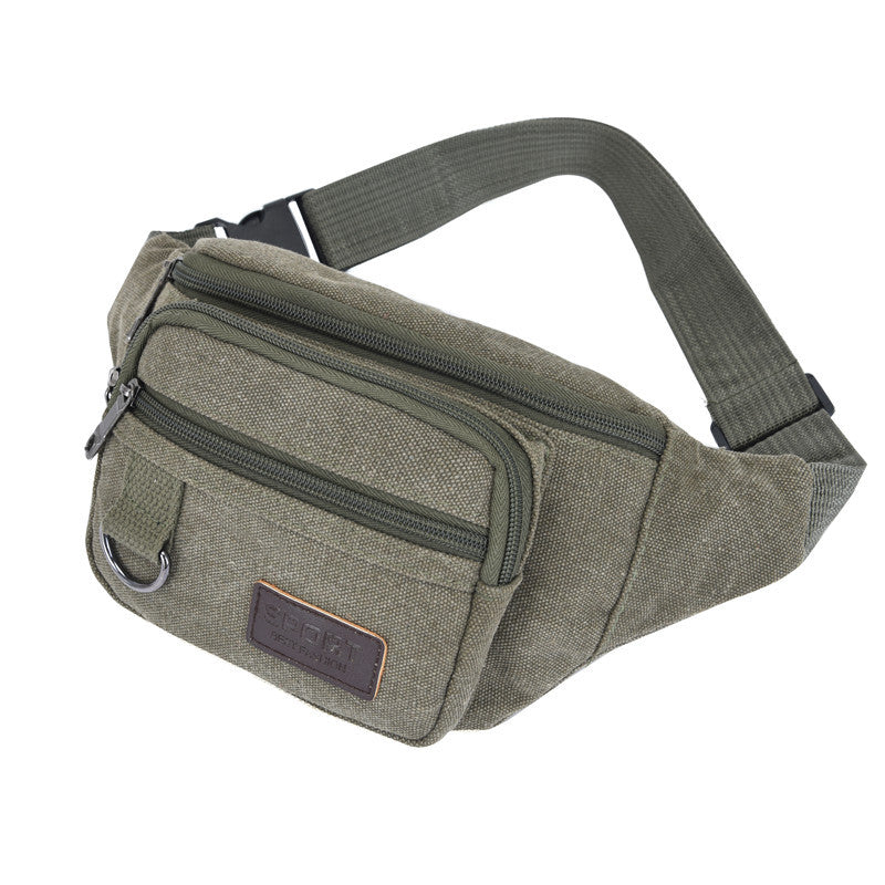 Women's & Men's & Canvas Large Capacity Business Men's Waist Packs