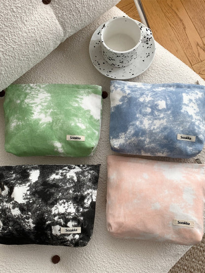 Women's Wash Fabric Storage Small Clutch Buggy Cosmetic Bags