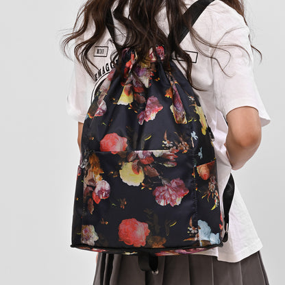 Capacity Drawstring Fashion Lightweight Leisure Waterproof Backpacks