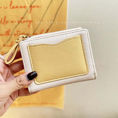 Capacity Certificate Zipper Fashion Simple Double Ladies Wallets