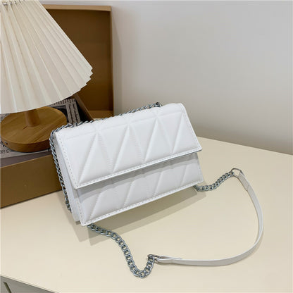 Trendy Korean Style Diamond Chain Embroidery Crossbody Bags