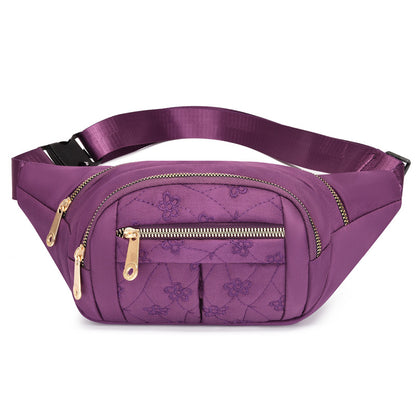 Women's Solid Color Nylon Simplicity Running Pouch Waist Packs