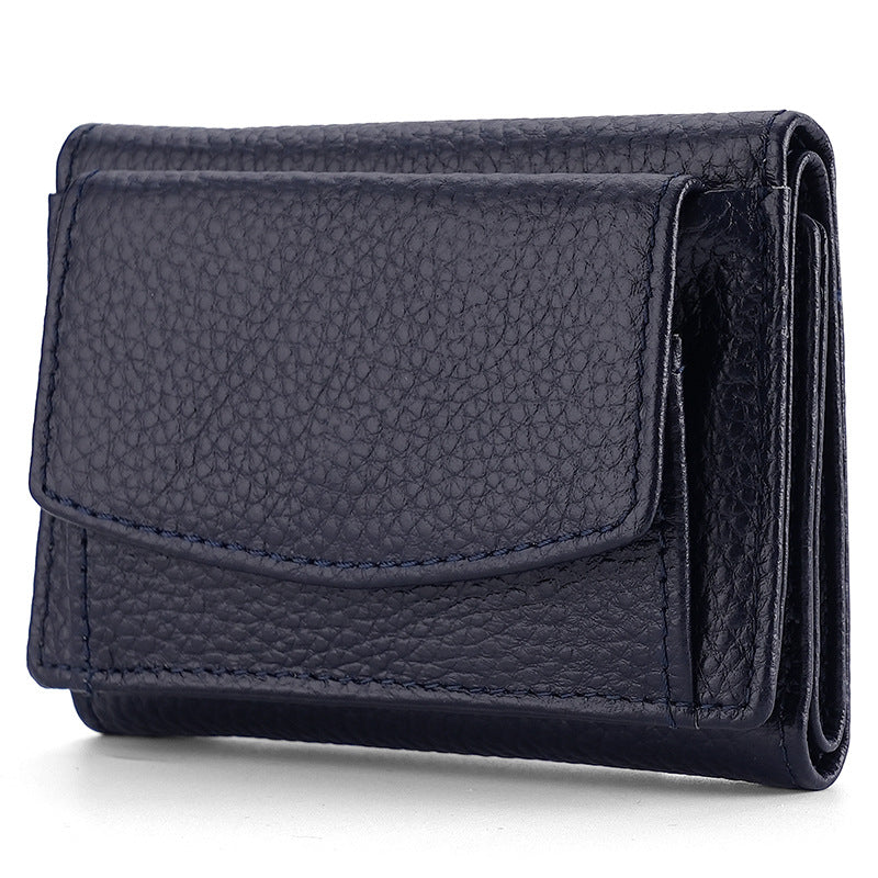 Glamorous Women's Graceful Cowhide Short Leather Ladies Wallets