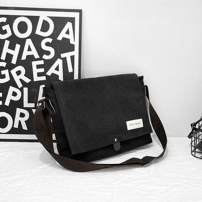 Men's Canvas Message Style Retro Small Computer Men's Messenger Bags