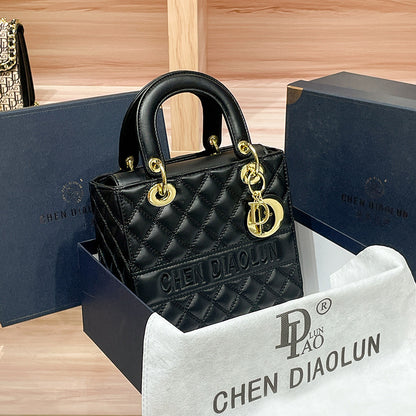 Women's Diamond Style Sheep Pattern Diana Fashion Handbags