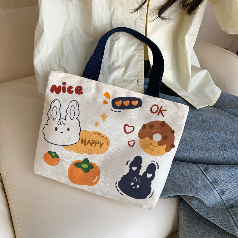 Canvas Female Cartoon Cabs Fashion Korean Handbags