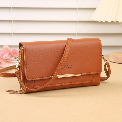 Women's Fashion New Korean Mid-length Clutch Phone Bags