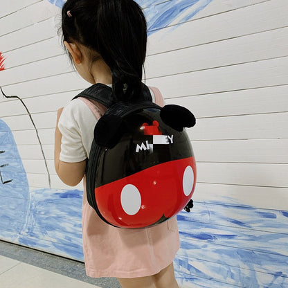 Sac d'école maternelle à coque rigide pour l'été avec accessoires de dessin animé