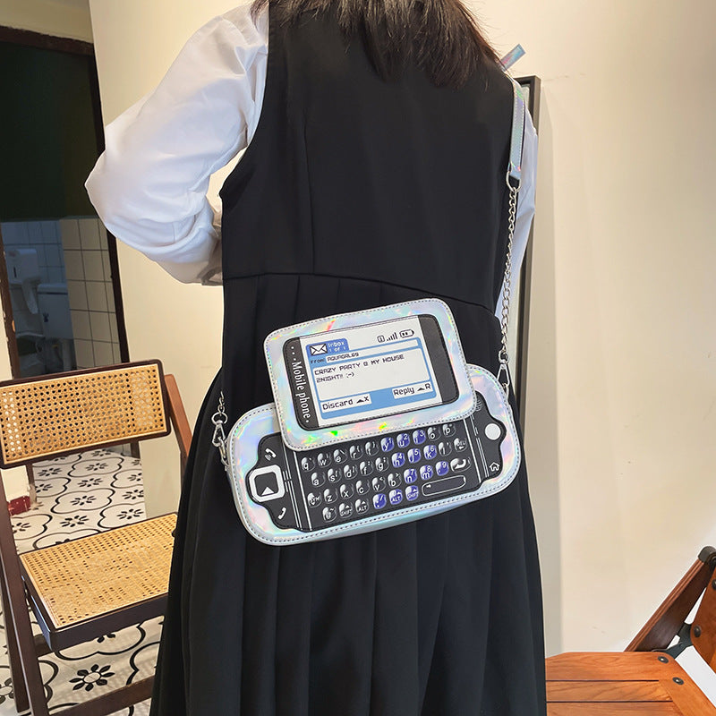 Creative Spoof Fun Simulation Full Keyboard Crossbody Bags