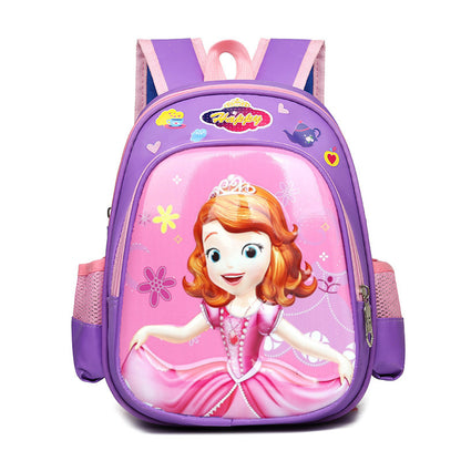 Sacs d'école maternelle à coque rigide pour enfants, motif dessin animé, jolie petite princesse