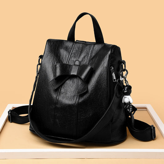 Women's Trendy Korean Fashion Multipurpose Cute Bow Backpacks