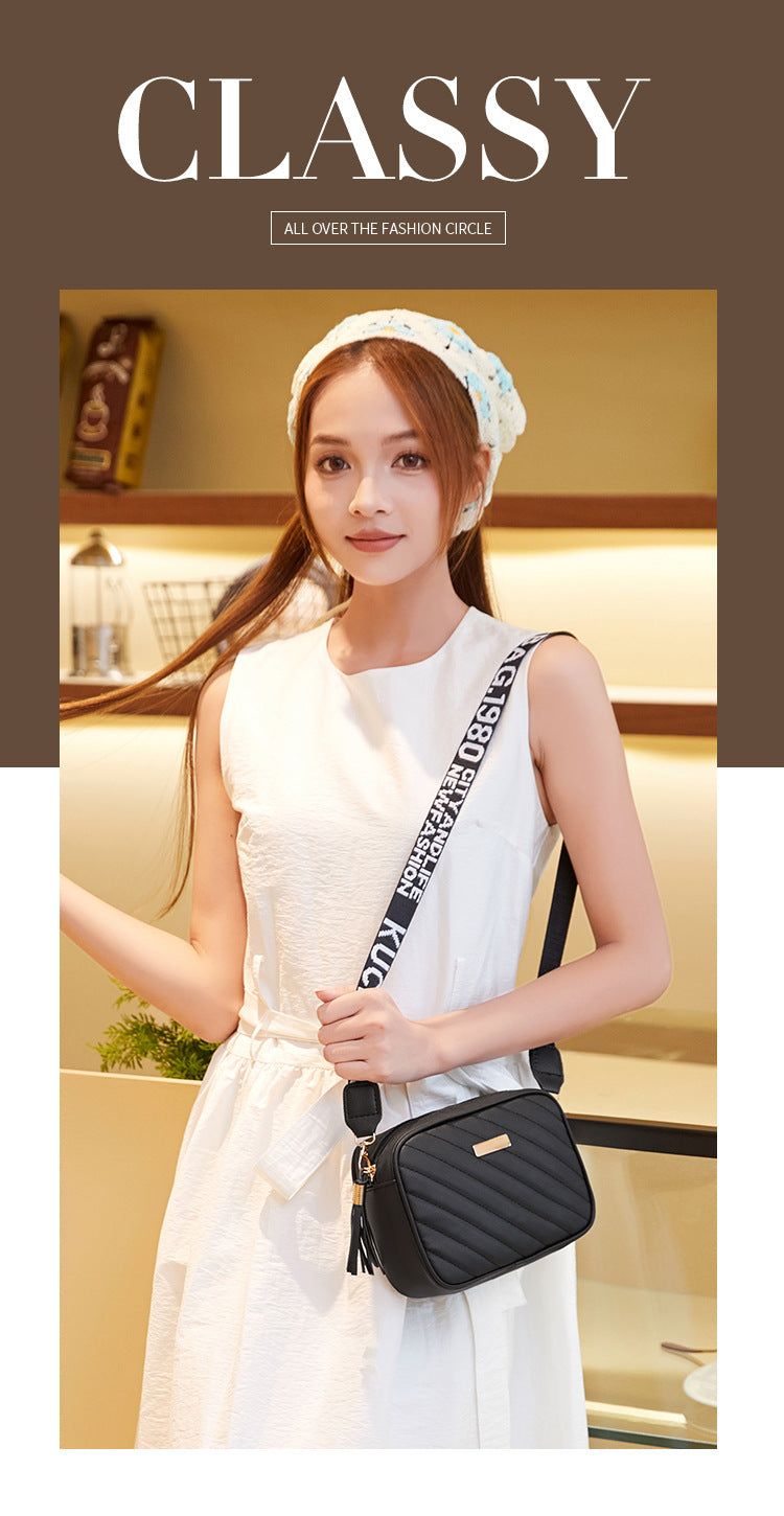 Women's Fashion Tassel One Piece Hair Small Square Bags