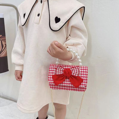 Sacs à bandoulière pour enfants style petite princesse mignonne rouge