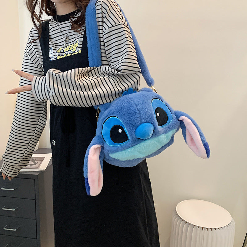 Innovative Unique Cartoon Cute Plush Portable Crossbody Bags