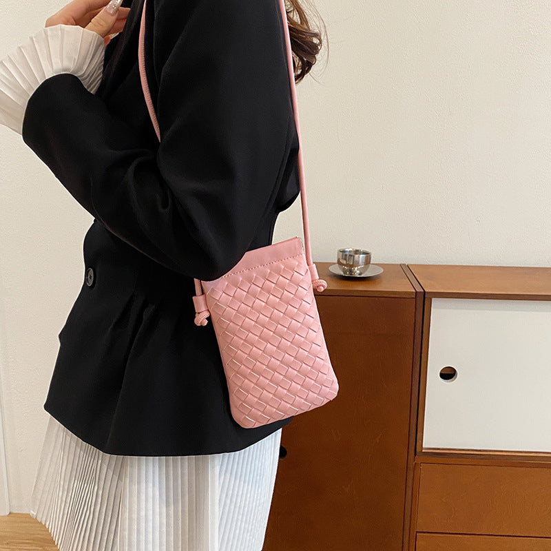 Women's Woven Mini Leisure Change Storage Fashion Crossbody Bags