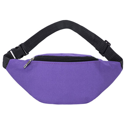 Women's & Men's & Simple Solid Color Waterproof Waist Packs