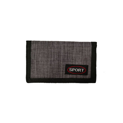 Men's Short Style Canvas Velcro Woven Label Men's Wallets