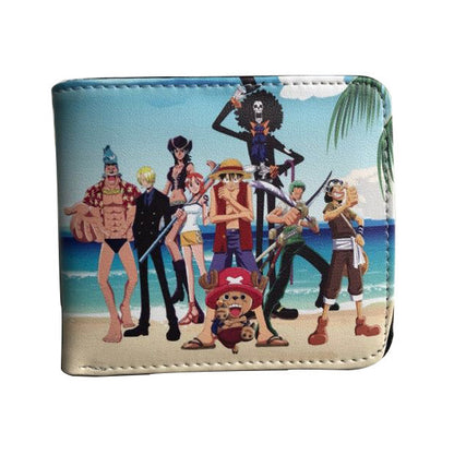 Anime One Piece Short Unisex Leather Ladies Wallets