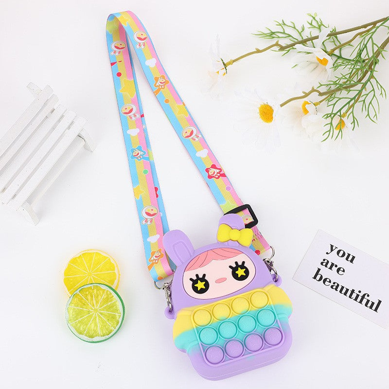 Women's & Children's & Cartoon Bunny Silicone Cute Small Children's Coin Purse