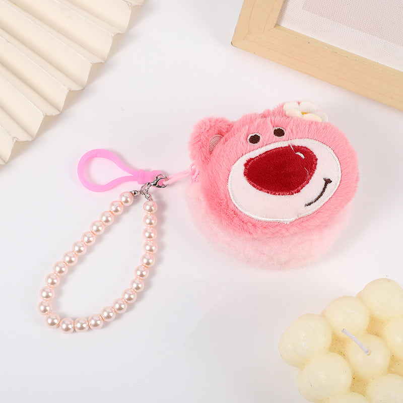 Animal Head Earphone Fashion Solid Color Mini Coin Purses