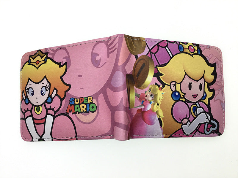 Super Mary Short Mario Unisex Leather Ladies Wallets